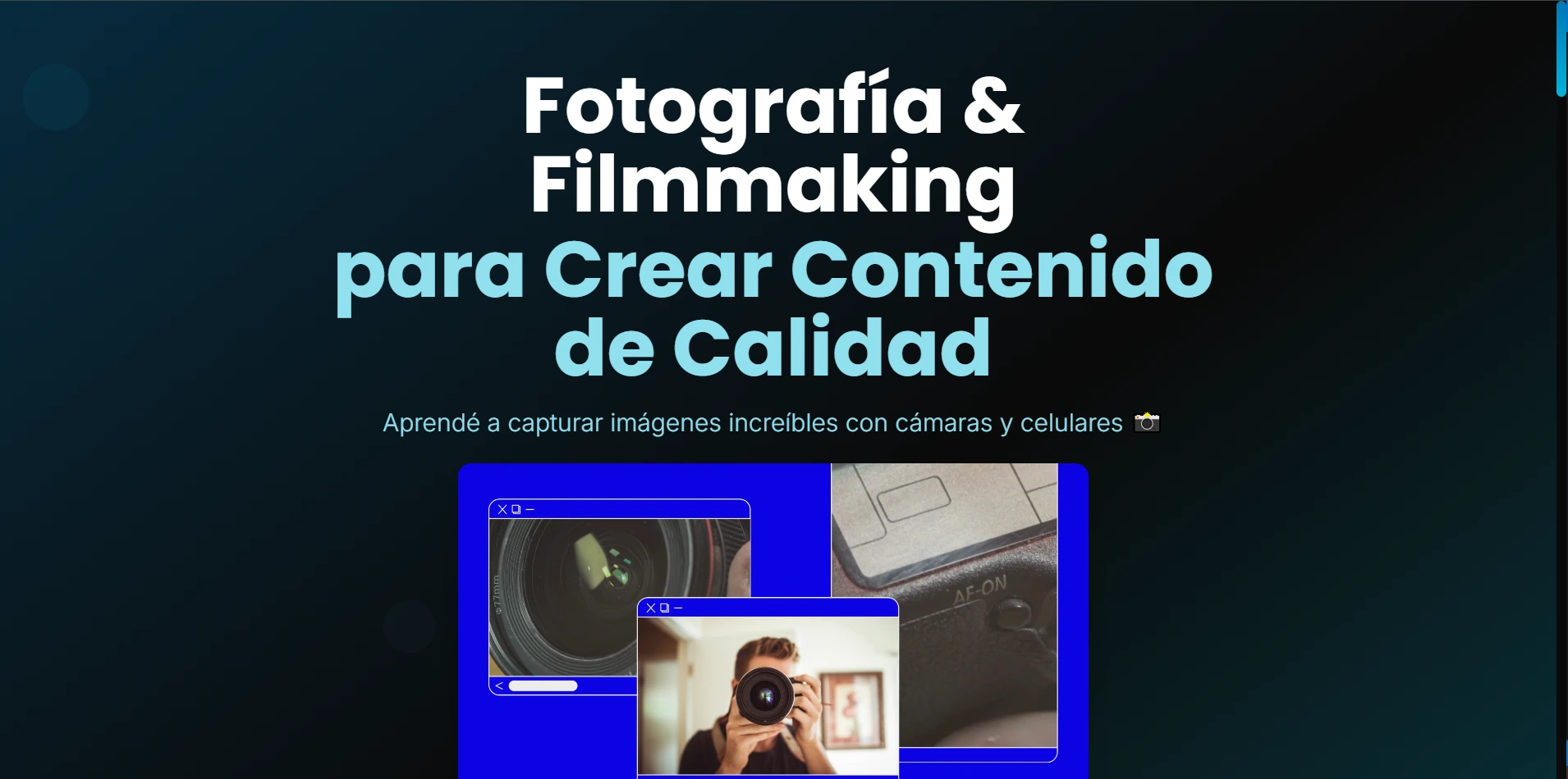 Curso de Fotografía